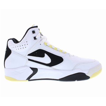 Nike Air Flight Lite Mid Unisex Shoes Size 11, Color: White/White/Lemon Black