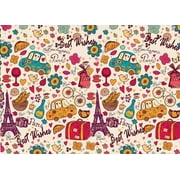 Accuprints Gift Wrapping Paper Pack Of 10|Design Coffee Paris |Size 20 X 30 Inch