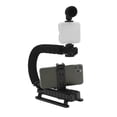 thumbnail image 3 of Stabilisateur de Caméra Vidéo, Stable Performance Éponge Antidérapante Poignée de Téléphone Portable Stabilisateur de Caméra Design Ergonomique avec Télécommande pour DSLR, 3 of 8