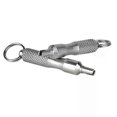 thumbnail image 3 of Universal Tire Repair Screwdriver Antirust Stainless Steel Tyre Valve Core Remover Tool with Key Ring Tire Valve Wrench, 3 of 4