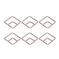 thumbnail image 4 of 100Pcs Cute Planner Clips Corrosion Resistant Anti Rust Electroplating Process Gold Paper Clips for Office Home School Quadrilateral, 4 of 14
