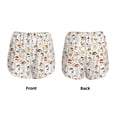 thumbnail image 2 of JUNZAN Mushrooms And Butterflies Print Women's Athletic Gym Running Shorts with Phone Pockets - Workout Shorts-X-Large, 2 of 8