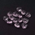 thumbnail image 1 of 20 colgantes de corazón, ideas románticas para San Valentín, dijes de cristal facetados en forma de corazón para hacer joyas., 1 of 2