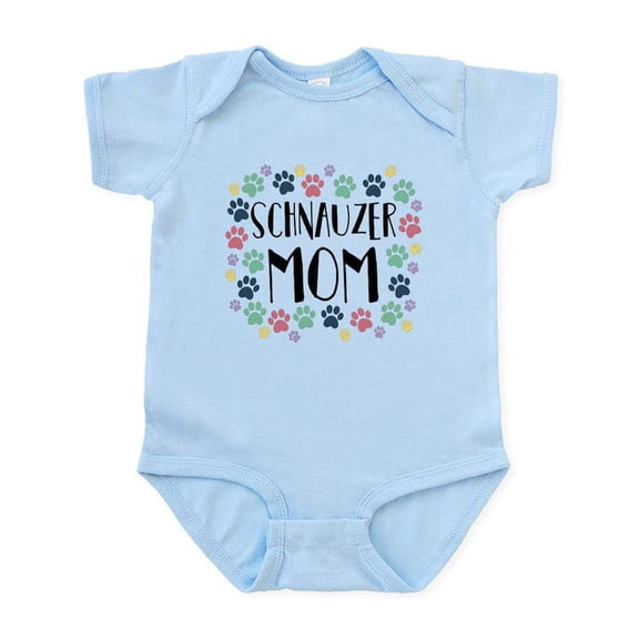 CafePress - Schnauzer Mom Baby Light Bodysuit - Baby Light Bodysuit, Size Newborn - 24 Months