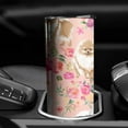 thumbnail image 3 of 20oz Pomeranian Dogs and Flowers Skinny Tumblers Stainless Steel Tumbler with Lid and Straw,Vacuum Insulated Double Wall Travel Tumbler Cups with Cleaning Brush for Coffee,Tea, 3 of 6