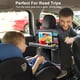 thumbnail image 5 of Zecirl - Organizador para asiento trasero de coche, 2 unidades, con bandeja de mesa plegable, 6 bolsillos de almacenamiento, organizador de almacenamiento para coche con soporte para tableta, protecto, 5 of 9