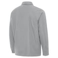thumbnail image 3 of Men's Antigua Gray Jacksonville Jaguars Pivot Full-Zip Jacket, 3 of 4