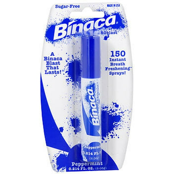 Binaca Aerosol Breath Spray PepperMint 0.20 oz