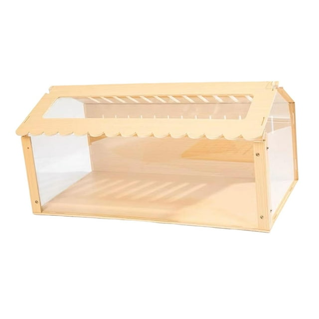 Hábitat para hámster, parque de juegos y juguete con decoración de hábitat y túnel para cobayas. 60x29x32CM