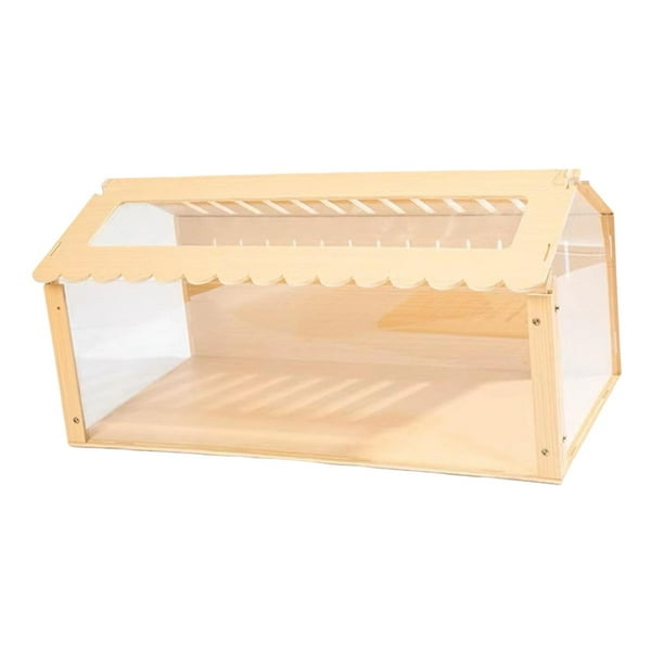 Hábitat para hámster, parque de juegos y juguete con decoración de hábitat y túnel para cobayas. 60x29x32CM