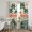 Sage, Terracotta, Ochre, variant on Palm Trees Sheer Curtains 96 Inch Length 2 Panels Set, Tropical Summer Botanical Seaside Voile Window Treatment Semi Sheer Long Curtains Drapes for Bedroom/Living Room/Kitchen 52"x96"x2