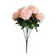 thumbnail image 2 of Ramo de rosas artificiales de Worallymy 10 cabezas simulación Floral decoración para el hogar oficina mesa centro de mesa rosa falsa Worallymy JD735804551, 2 of 6