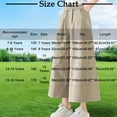 thumbnail image 4 of Jalioing Girls Summer Wide Leg Pants Quick Dry Elastic Waist Ankle Length Palazzo Pants Baggy Casual Trousers, 4 of 4