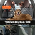 thumbnail image 2 of KFFKFF Dog Car Seat Extender, Waterproof Car Hammock for Pets, 54"x24" Durable Backseat Cover, Supports 400lbs, with Mesh Viewing Window & Storage Pocket for Cars, SUVs, 2 of 9