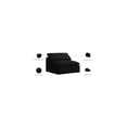 thumbnail image 2 of Meridian Furniture Serene Black Linen Fabric Deluxe Modular Armless Chair, 2 of 6