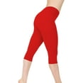 thumbnail image 3 of MAWCLOS Womens Casual Capri Pants Lounge Beach Leggings Stretch Solid Color Jeggings, 3 of 3