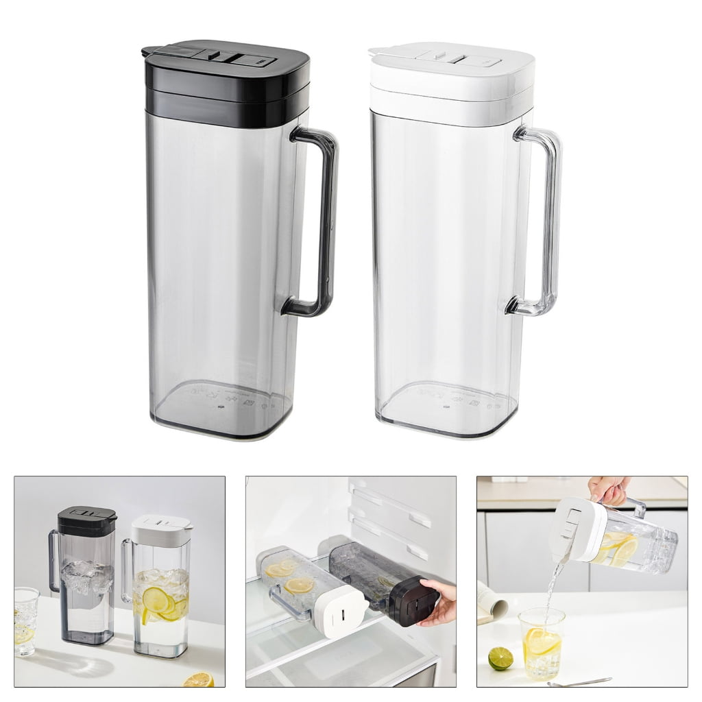 Jesscasday Refrigerator Cold Brew Teapot Water Pitcher with Lid Drink Container Enduring