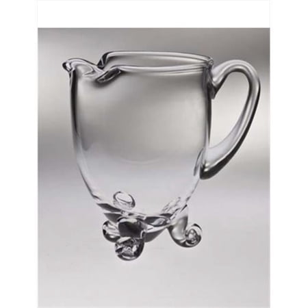 Majestic Gifts T-132 Classic Clear 63 oz. High Quality Glass Footed Pitcher