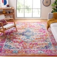 thumbnail image 2 of SAFAVIEH Madison Caden Oriental Area Rug, Fuchsia/Gold, 8' x 8' Square, 2 of 14