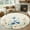 Blue Beige, variant on Navy Blue Gray Stripe Round Rugs 3ft, Modern Farmhouse Horizontal Striped Non Slip Washable Rug Runner, Low Pile Indoor Floor Carpet Mat Bathroom Rugs for Living Room, Bedroom, Kids Room