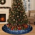 thumbnail image 2 of PuSpu Christmas Celebration Supplies Christmas Snowflake Tree Skirt Holiday Decorations And Accessories Short Pile Printed Christmas Tree Skirt Christmas Indoor/Outdoor Decoration, 2 of 6