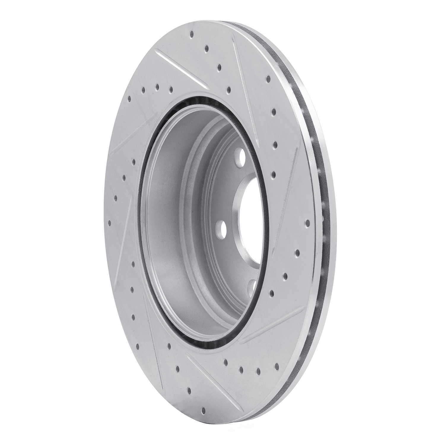 Dynamic Friction Company 631-31109L DFC Brake Rotor - Drilled And Slotted - Silver