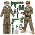 thumbnail image 1 of Disfraz de soldado del ejército militar para niños de Spooktacular Creations, 1 of 7