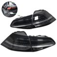 thumbnail image 4 of VLAND R-Look Feux Arrière Dynamiques à Lentilles Fumées, Lampe Inversée Compatible avec MK7 MK7.5 2013-2020, 4 of 8