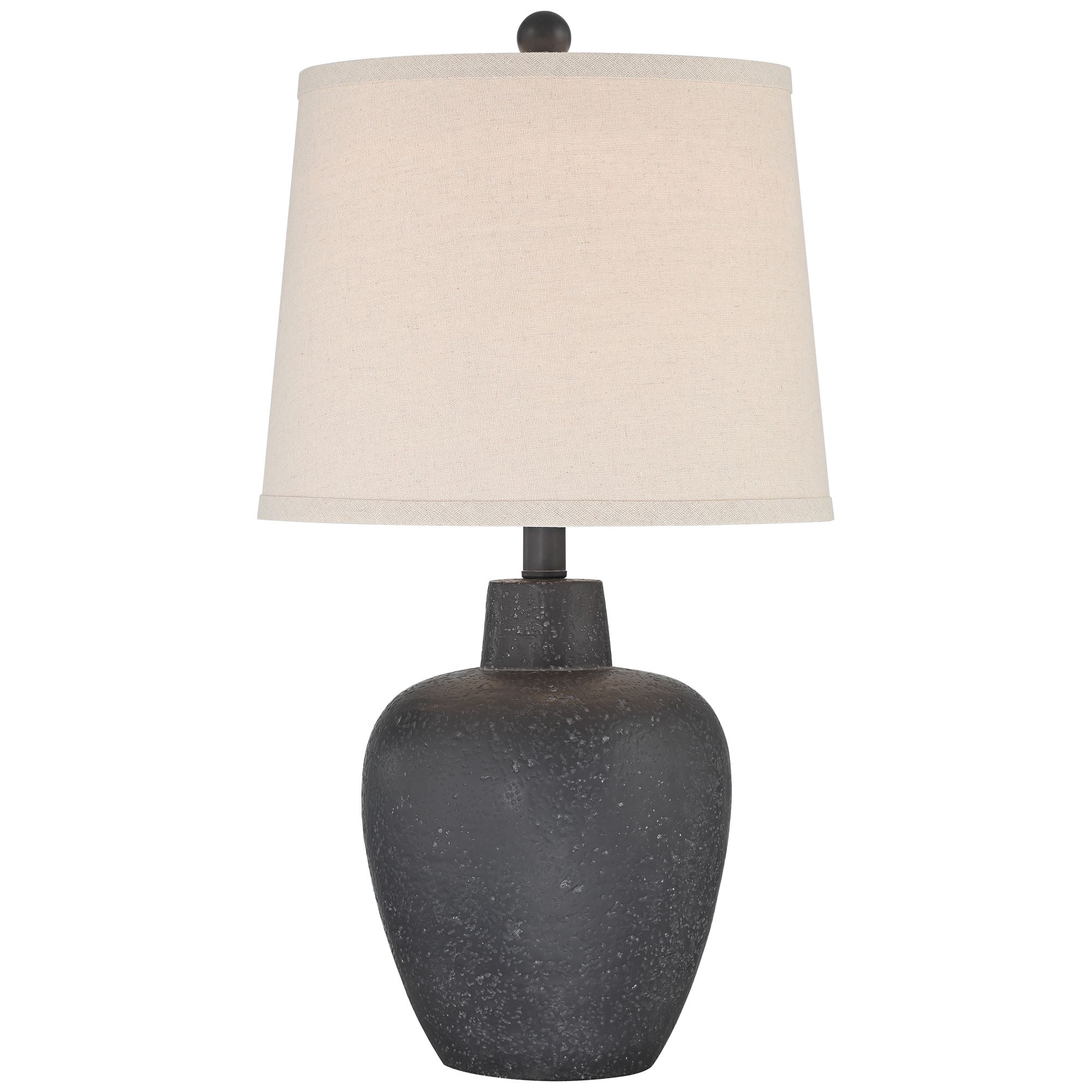 360 Lighting Romeo 23 1/2" High Jar Small Modern Coastal Accent Table Lamps Set of 2 Stone Gray Finish Living Room Bedroom