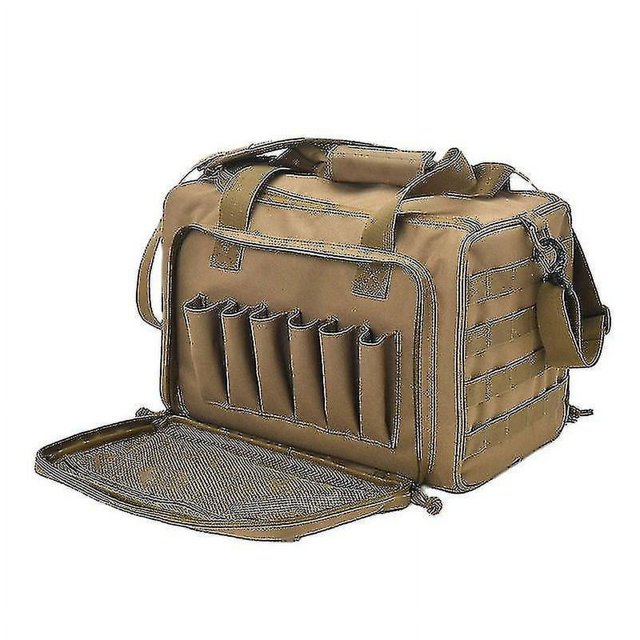 Bolsa de tiro táctica, bolsa de tiro con pistola impermeable, bolsa de herramientas para accesorios de caza de color caqui