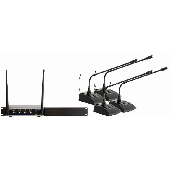 Vocopro DIGITALQUADC500 4 Wireless Conference Mic System