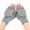 Gray1, variant on Red Gloves Mittens for Women Men Winter Knit Convertible Fingerless Gloves Wool Gloves Thermal Gloves Unisex