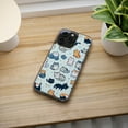 thumbnail image 5 of DistinctInk Hybrid (Acrylic / TPU) Clear Slim Fit Case for Apple iPhone 12 Pro MAX (6.7" Screen) - "The Playful World of Cartoon Cats", 5 of 8