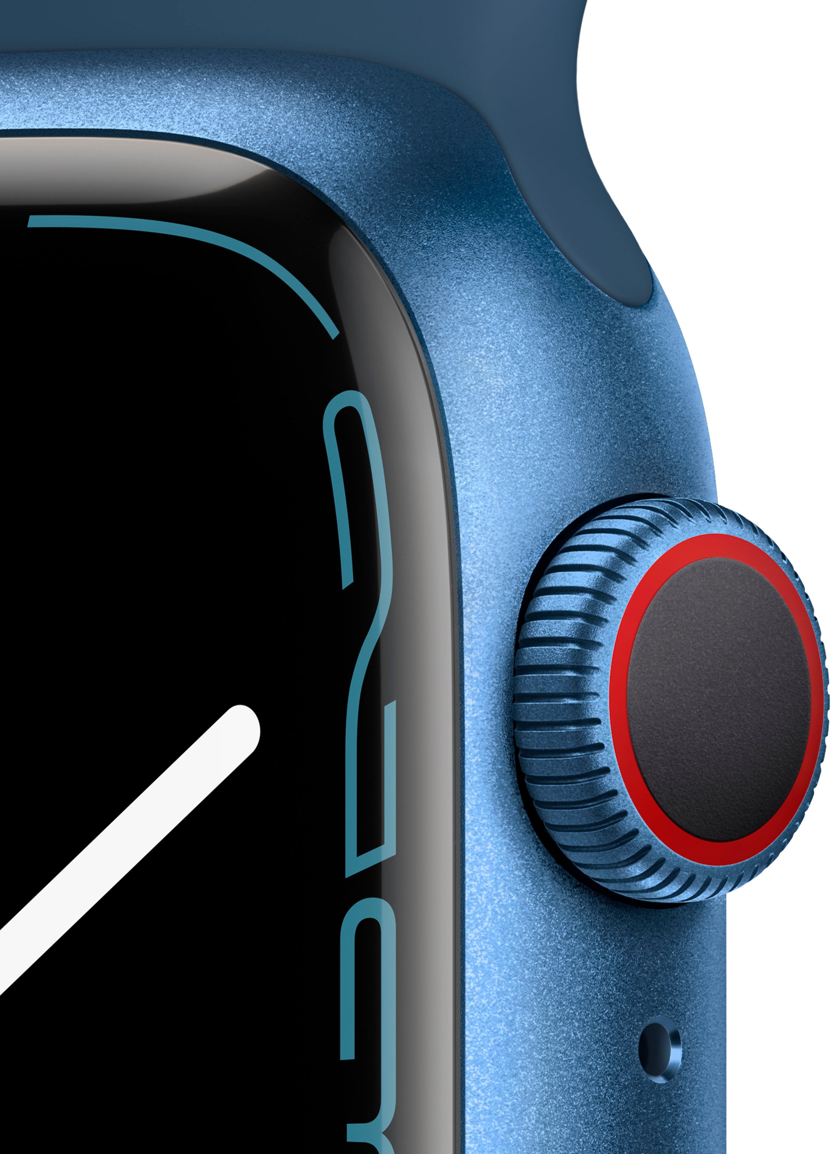 Restored Apple Watch Series 7 41MM Blue Aluminum Case GPS + Cellular Abyss Blue Sport Band (Refurbished)