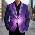 thumbnail image 2 of oqasdz Mens Blazer Corduroy Jacket Unique Starry Sky Print Fashion Modern Gentleman Comfort Loose Fit Sport Coat Daily Formal Outdoor Activities, 2 of 4