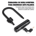 thumbnail image 2 of Candado Rigido Tipo U Para Bicicleta Motocicleta +2llaves negro, 2 of 5