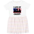 thumbnail image 3 of Inktastic Military Dad I Love My Daddy Girls Toddler Dress, 3 of 5