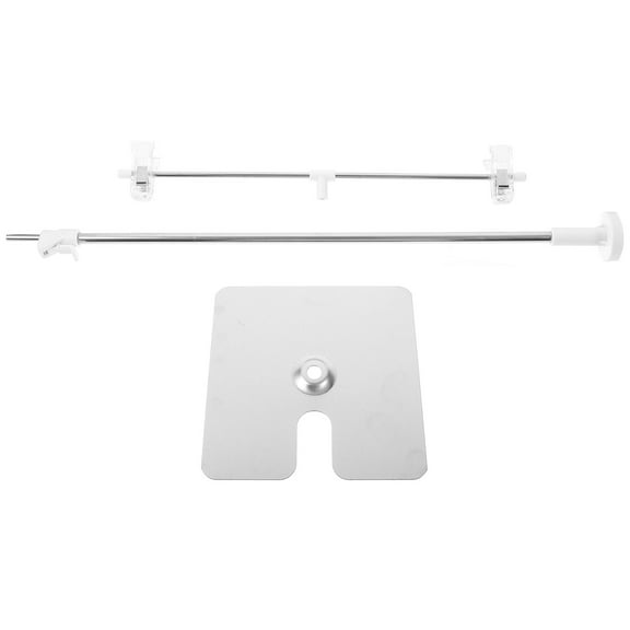 Soimiss Portable T-Shape Background Stand, White, Stainless Steel and Plastic for Photography
