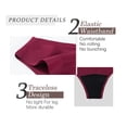 thumbnail image 4 of NMMUED Women's Low Waisted Bikini Bottom Full Coverage Swim Bottom Brown XL, 4 of 4