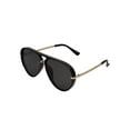 thumbnail image 2 of Unisex Large Aviator Frame Sunglasses, Black and Gold - 12 Pack, 2 of 3
