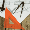 thumbnail image 4 of Pro Art Triangle W/finger Lift 12" .080 Fluor, 4 of 7