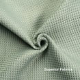 thumbnail image 4 of GourmetG Waffle Stall Shower Curtain, Sage Green Shower Curtain Fabric, Hotel Quality Bathroom Shower Curtains, Heavy Duty, 36 x 72 Inches, 4 of 13