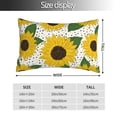 thumbnail image 2 of Fotbe Sunflowers Funda de Almohada Decorativa Estilo Occidental, Lujo en Algodón, Fundas para Almohadas King, Cojín Estampado para Decoración del Hogar-14"x20", 2 of 6
