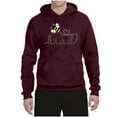 thumbnail image 2 of Wild Bobby, Bee Kind Motivational Inspirational Teachers, Pop Culture, Unisex Graphic Hoodie Sweatshirt, Maroon, 3X-Large, 2 of 4