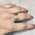 thumbnail image 6 of Spinner Band, Bohemian Ring, 925 Sterling Silver Ring, Spinning Thumb Ring, Three Tone Ring, Fidget Ring, Handmade Jewelry, Christmas Oxidized, Brass Copper Band, Anxiety Ring, Mans Band Gifts, 6 of 6