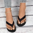 thumbnail image 1 of Zapatillas de mujer, zapatillas para mujer, zapatos casuales planos a la moda, chanclas, sandalias, zapatos para mujer Eva negro 37,Black, 1 of 5