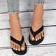 thumbnail image 1 of Zapatillas de mujer, zapatillas para mujer, zapatos casuales planos a la moda, chanclas, sandalias, zapatos para mujer Eva negro 37,Black, 1 of 5
