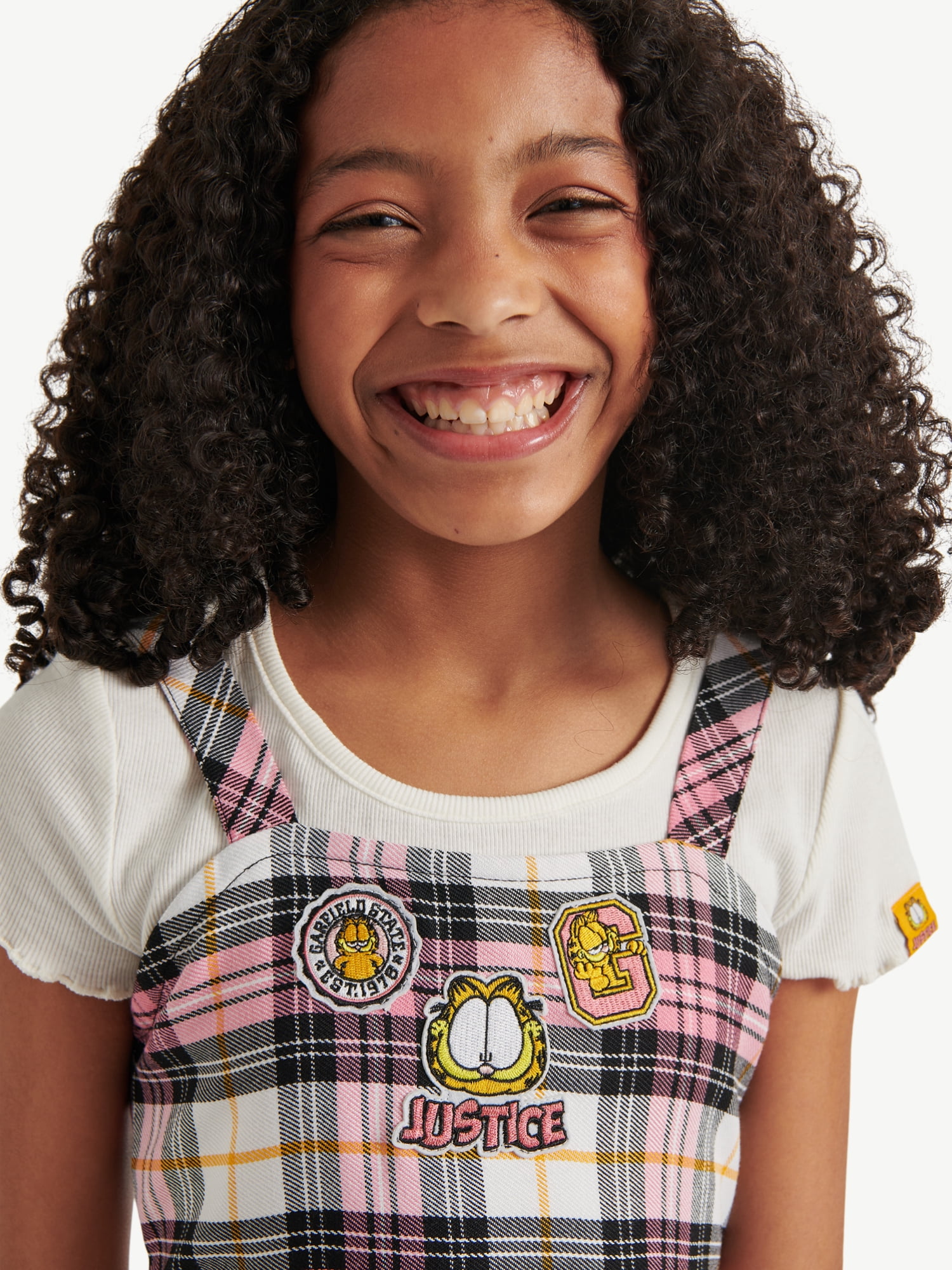 Justice x Garfield Girls Plaid Dress, Sizes XS - XLP