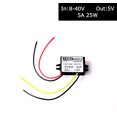thumbnail image 2 of DC 12v 24v a 5v reductor reductor regulador 5A 25W adaptador de corrie, 2 of 2