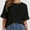 Black, variant on Women's Oversized T Shirts Short Sleeve Crewneck Summer Tops Casual Loose Basic Tee Shirts Trendy Clothes